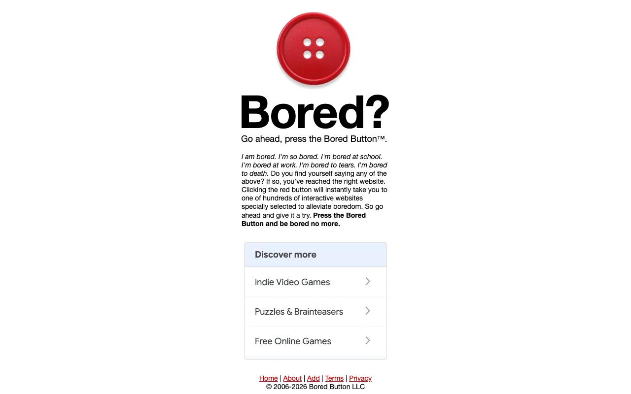 Bored Button