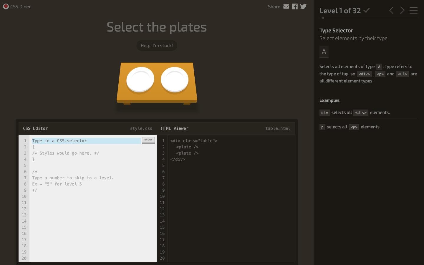 CSS Diner