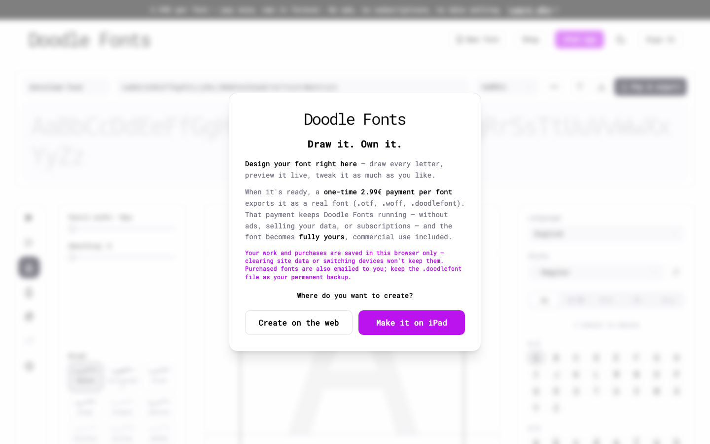 Doodle Fonts