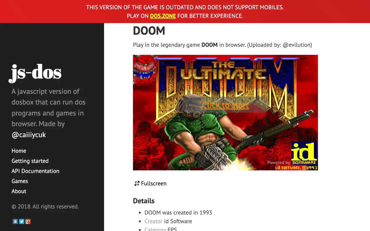 js-dos DOOM