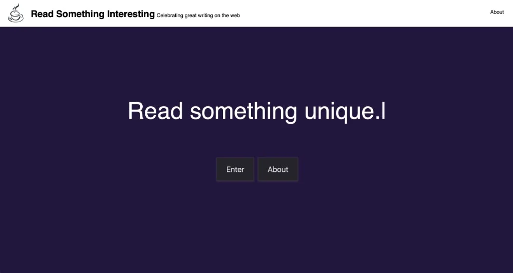 Read Something Interesting